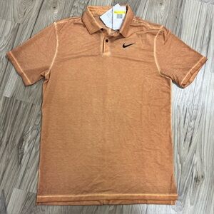 Nike Dri-Fit Tour Washed Golf Polo Brown Brick Men’s Small DR5308-815 $80 NWT
